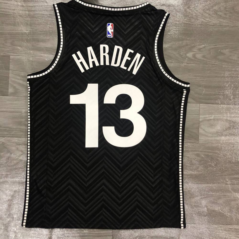 Men's Brooklyn Nets James Harden #13 Black 2020/21 Swingman Player Jersey – Earned Edition-Pro Kit Vault | Brand New 26/27 Sports Jerseys